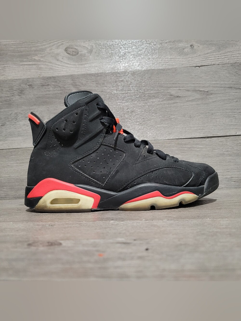 Air Jordan 6 Retro Mens Size 8 Black Infrared 2019 384664-060